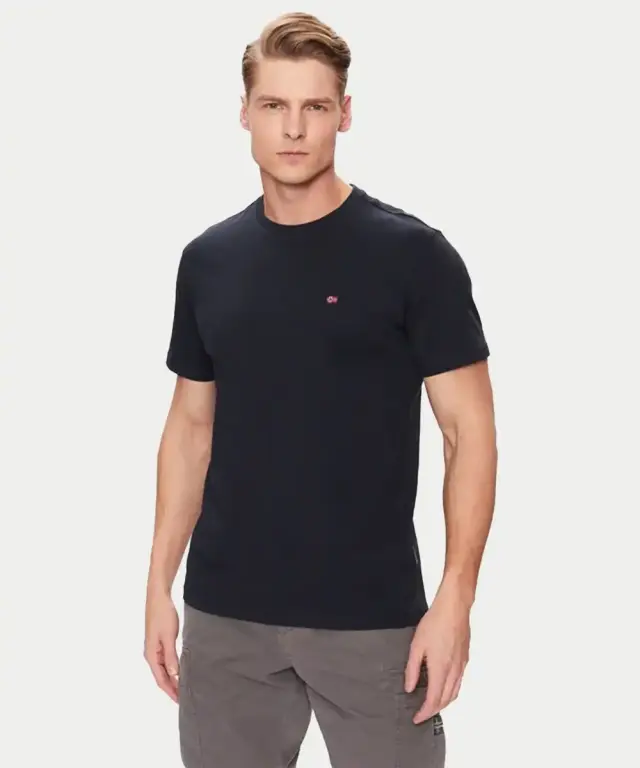 Napapijri - Ανδρικό T-shirt Salis Ss Sum Regular Fit NP0A4H8D-176 Μπλε Σκούρο - L