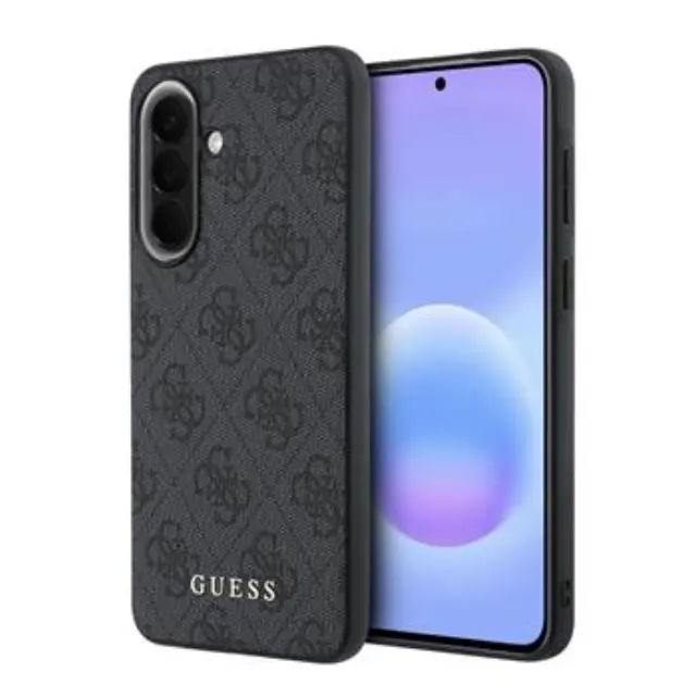 Guess PU 4G Metal Classic Logo Case for Samsung Galaxy A57 Grey