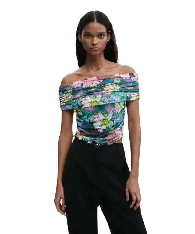 Desigual - Γυναικείο T-shirt Munich 26SWTK22-4031 Πράσινο 2