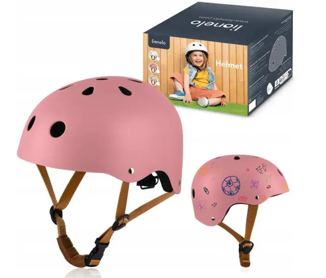 Lionelo +#8220;Helmet+#8221; Παιδικό Κράνος Ποδηλασίας 50-56cm Pink Rose