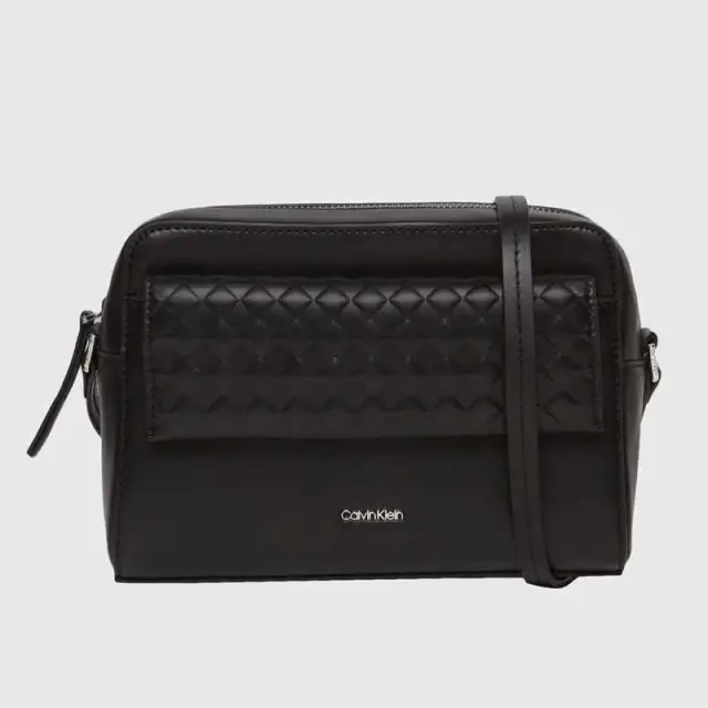 Calvin Klein - Γυναικεία Τσάντα Ώμου Ck Mini Quilt Camera Bag K60K611884-BEH Μαύρο