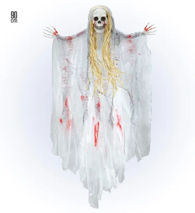 Αποκριάτικο Διακοσμητικό Bloody Ghost 90εκ (Widmann) (W-7791Y) 3
