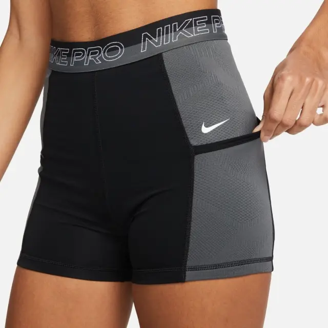 Nike Pro 3in Short Femme (DX0059-010) - Μαύρο 3