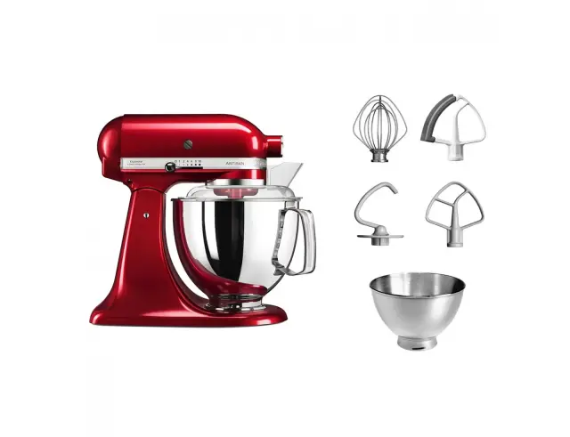 Κουζινομηχανή KitchenAid Artisan 5KSM175PSECA με ισχύ 300W, 10 ταχύτητες και χωρητικότητα 4.8L & 3L - Candy Apple5KSM175PSECA 2