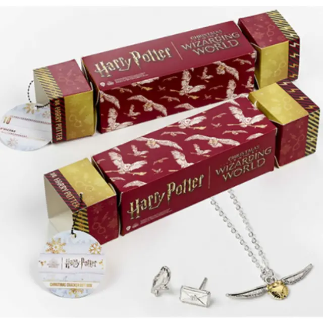 Carat Σετ Δώρου Harry Potter Gift Craker Hedwig Necklace + Earings (HPCC0340)