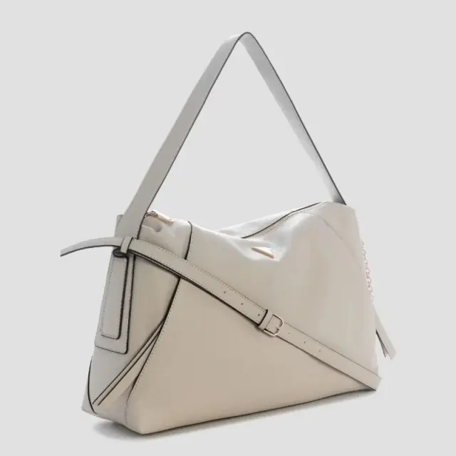 Guess - Γυναικεία Τσάντα Ώμου Devon HWBG9745180-LTA Μπεζ 2