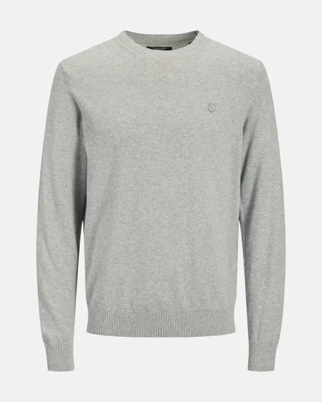 JACK & JONES PREMIUM JPRBLURAY CASHMERE KNIT CREW NECK NOOS #d2d0d3