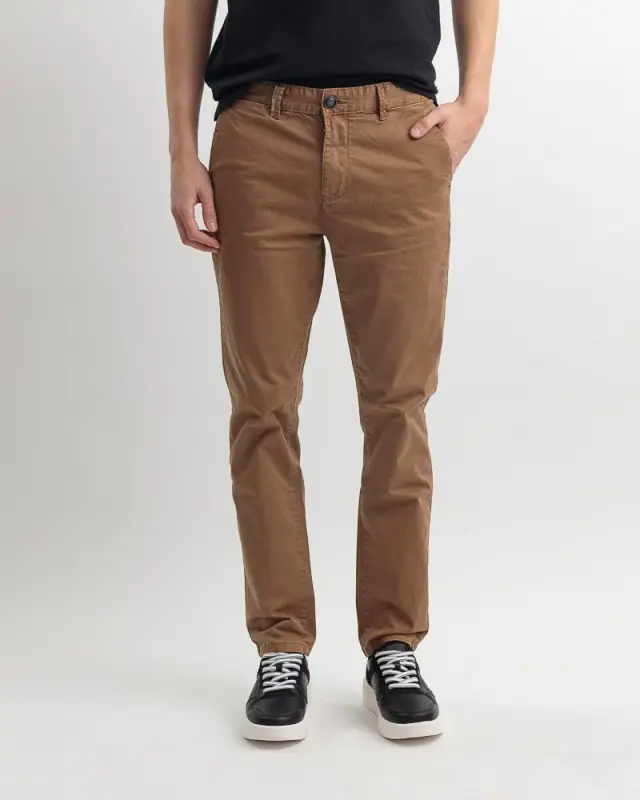 Devergo Ανδρικό Chinos Παντελόνι 1016 – Camel - 40
