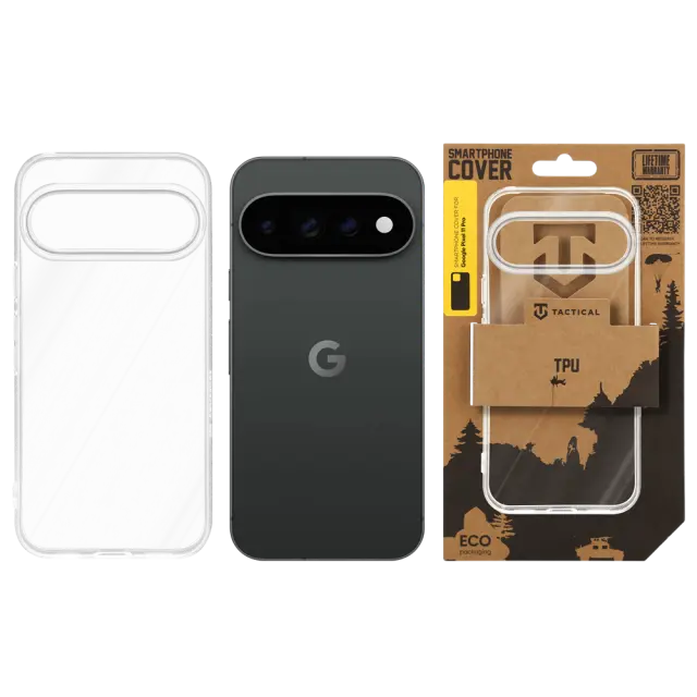 Tactical TPU Cover for Google Pixel 11 Pro Transparent 3