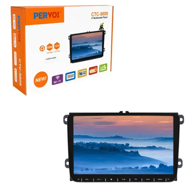 PerVoi Οθόνη Αυτοκινήτου 9" CTC-9809 - Car Multimedia Player 014509