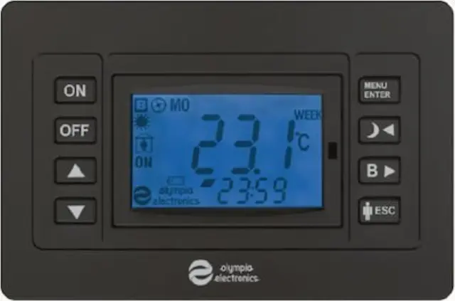 Olympia Electronics BS-851/KIT Ψηφιακός Θερμοστάτης Smart με Wi-Fi Ανθρακί 940851003