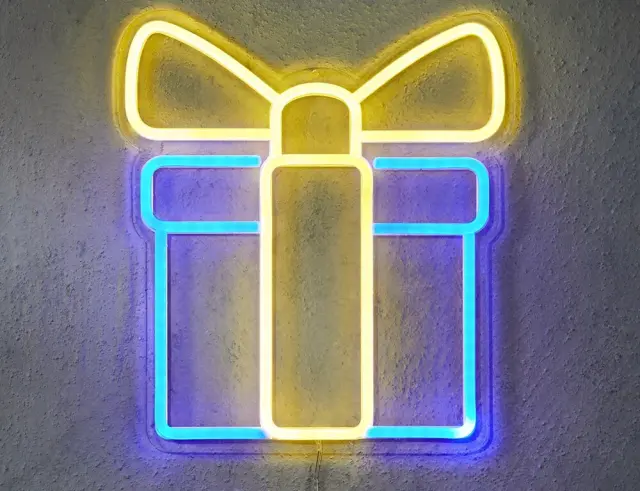 Διακοσμητικό Φωτιστικό Neon Present Luca Lighting με Dimmer και διαστάσεις 30x1.5x27cm - USB 1167140 2