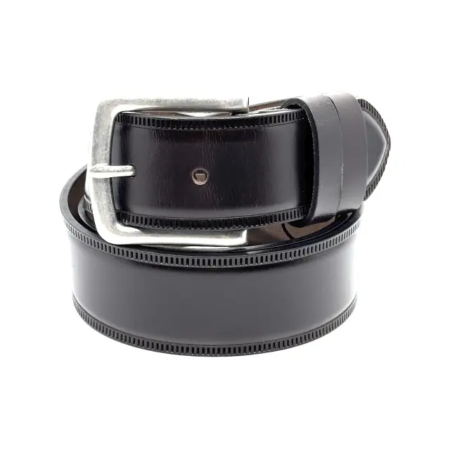 Καφέ Δερμάτινη Ζώνη Full Grain 4 cm