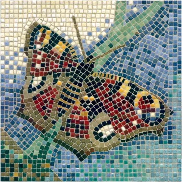 Σετ Με Μίνι Κεραμικές Ψηφίδες 20x20cm, Butterfly