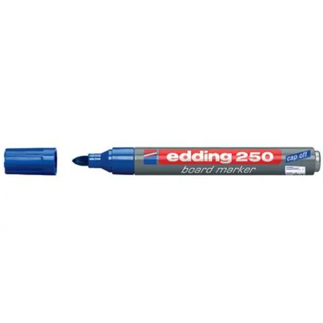 Μαρκαδόρος ασπροπίνακα Edding 250 1,5-3mm μεταλλικός μπλε.
