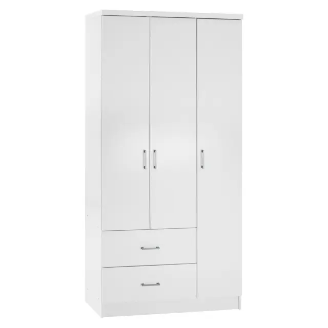 ΝΤΟΥΛΑΠΑ 3ΦΥΛΛΗ ME 2 ΣΥΡΤΑΡΙΑ FB9340.05 ΛΕΥΚΗ 89x42,5x181 εκ.