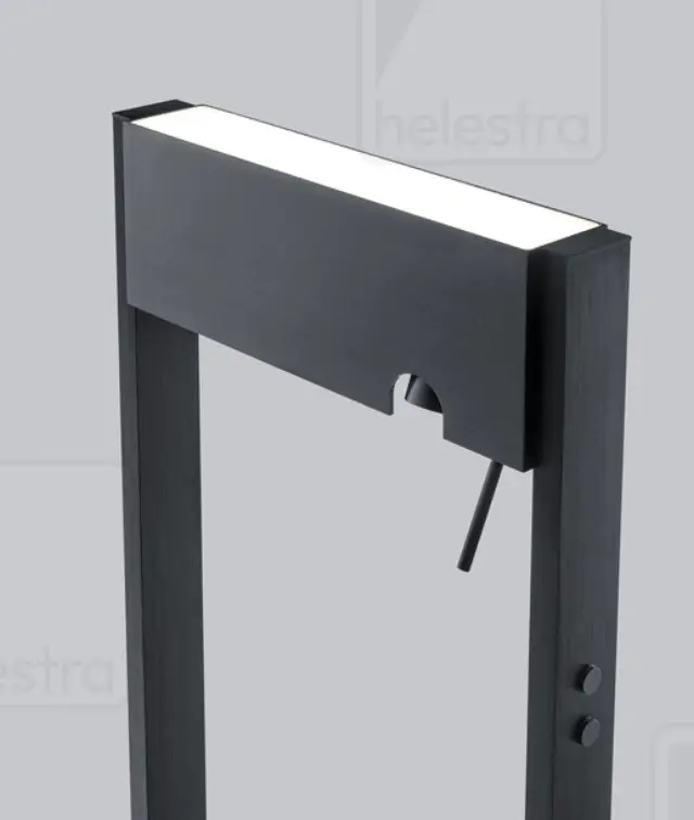 TOKI Φωτιστικό Δαπέδου LED Μαύρο 21W 2700K με Ανεξάρτητο Διπλό Dimmer 3