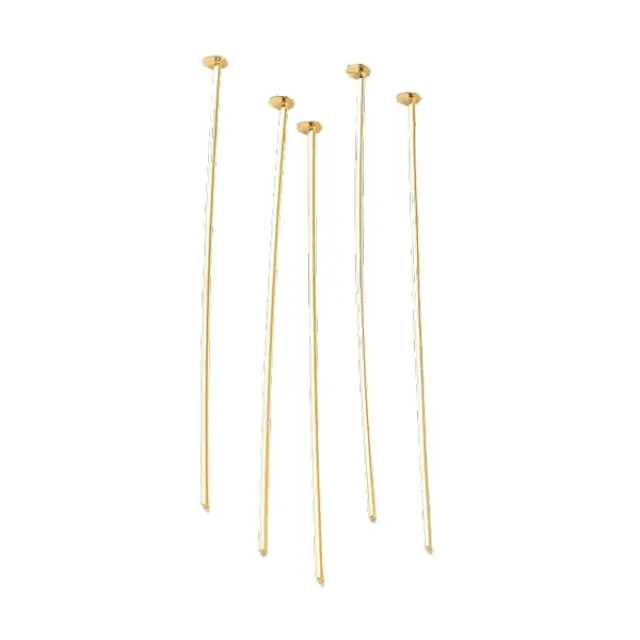 Γράνα με Κεφάλι .925 Sterling Silver Real 18K Gold Plated 40mm - 5τεμ