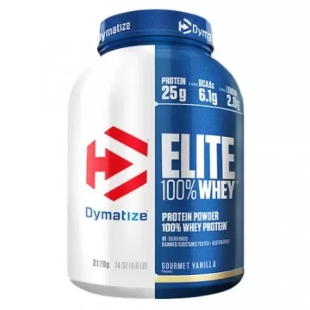 Dymatize Elite 100% Whey Πρωτεΐνη Ορού Γάλακτος Χωρίς Γλουτένη με Γεύση Gourmet Vanilla 2.17kg