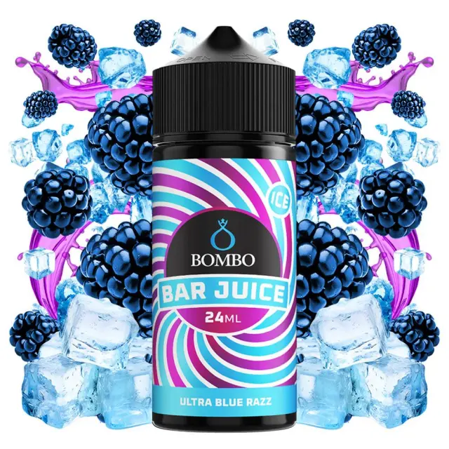 Bombo Bar Juice Ultra Blue Razz 24ml/120ml Flavorshot 120ml