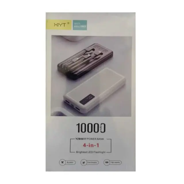 Powerbank - 4 in 1 - 10.000mAh - YZB0817 - 208173 - Black 2