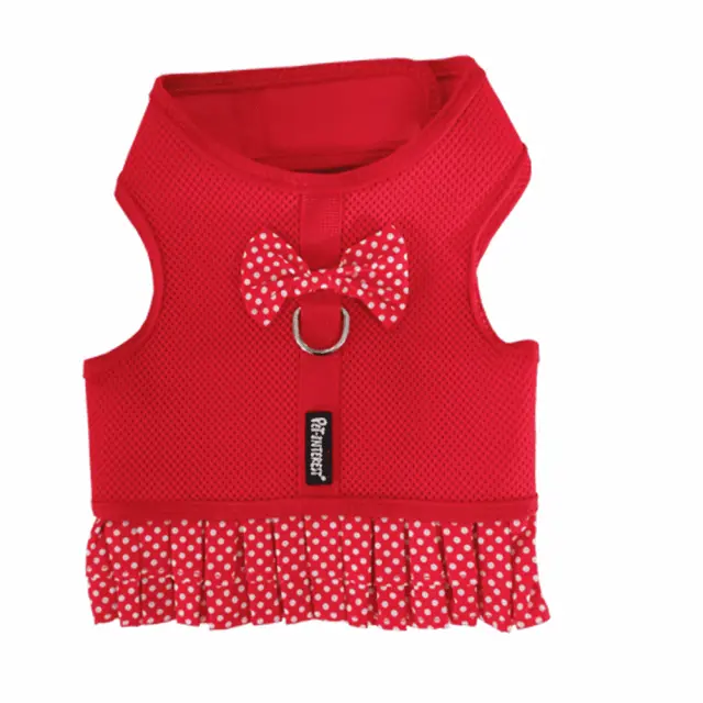 Pet Interest Σαμαράκι Σκύλου Mesh Harness Φούστα Πουά Medium Κόκκινο 40-48cm/17,5cm