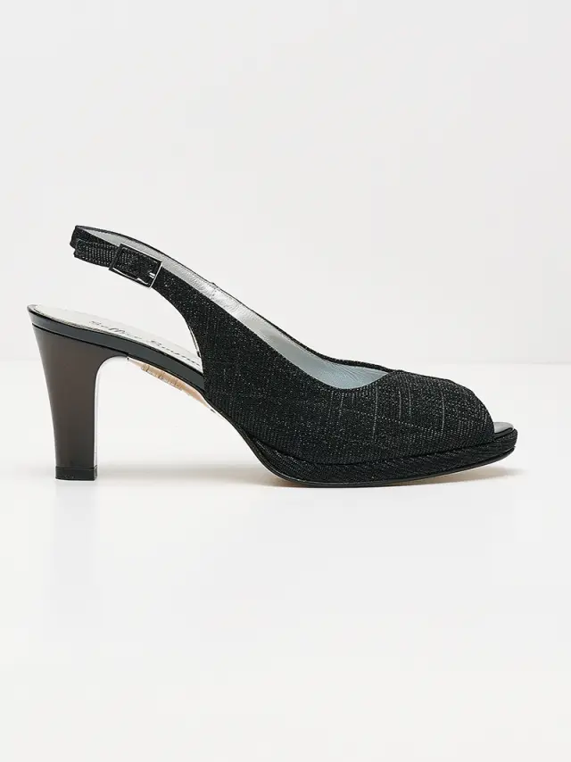 Soffice Sogno Πέδιλα Γυναικείο ύφασμα Μαύρο ASS/22145 NERO 3