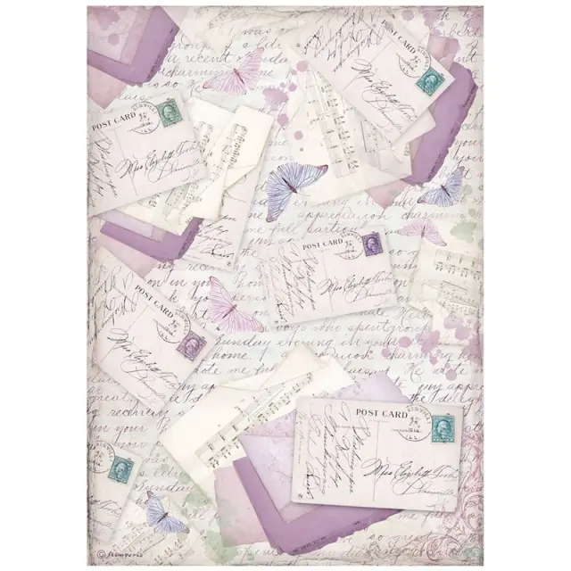Ριζόχαρτο Stamperia 21x29cm, Provence, Letters