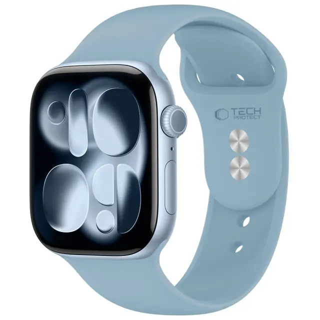 Tech-protect Silicone Apple Watch 8 / 9 / 10 / 11 / 12 / Se / Ultra (44 / 45 / 46 / 49 Mm) Blue Jeans