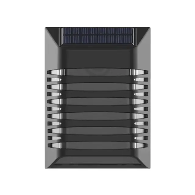 Ηλιακό Φωτιστικό Τοίχου 4V 0,3W 6500K IP54 Μαύρο 90x120x53mm Universo YH0614-F