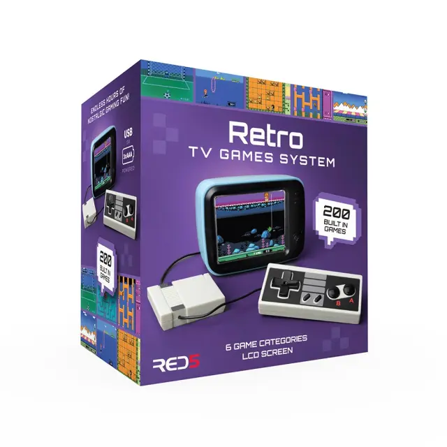The Source® Retro TV Games System/ Plug & Play Κονσόλα με 200 Παιχνίδια