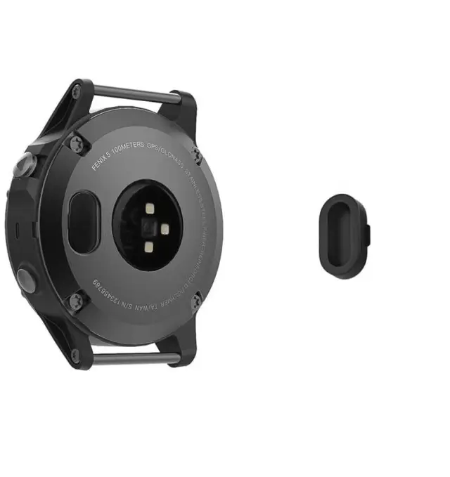 Silicone Anti-Dust Plug για Garmin Fenix Watches - Black OEM