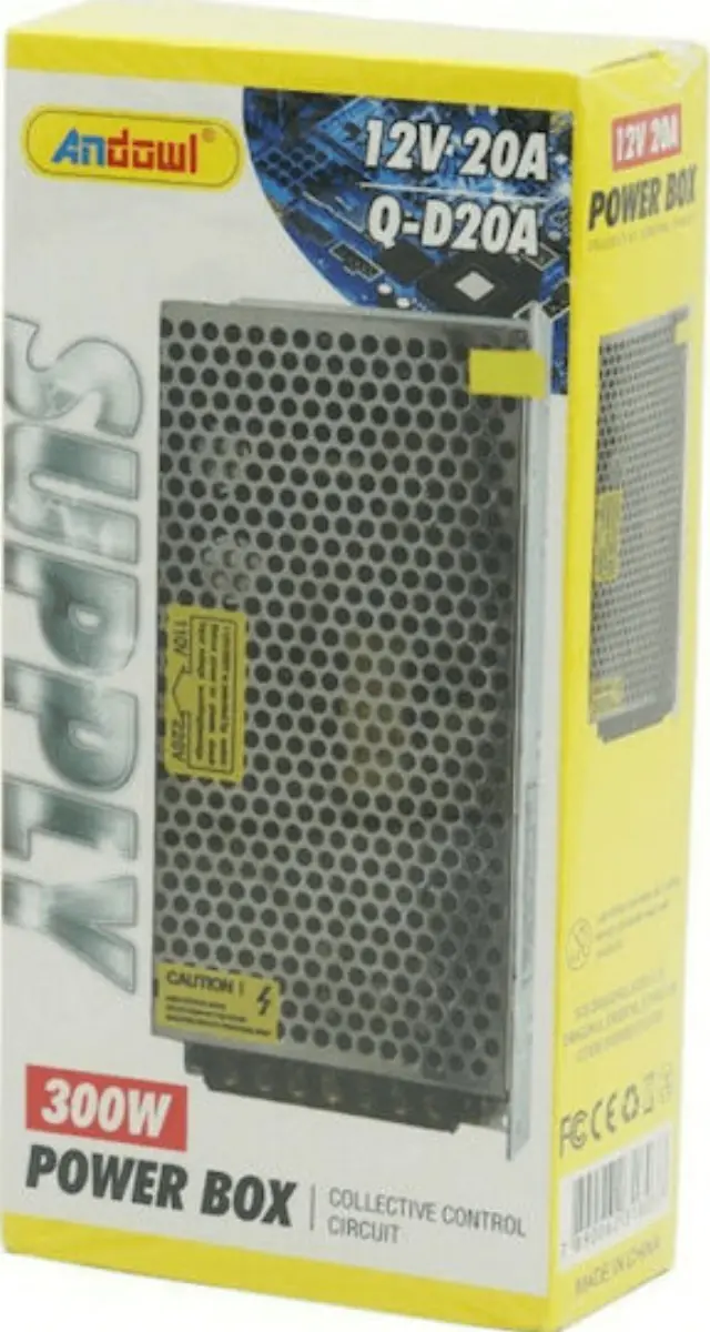 Τροφοδοτικό LED Ισχύος 300W με Τάση Εξόδου 12V Q-D20A Andowl 31342896
