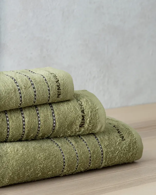Nima Home Σετ Πετσέτες (30x50 + 50x90 + 70x140) - Razz Olive Green