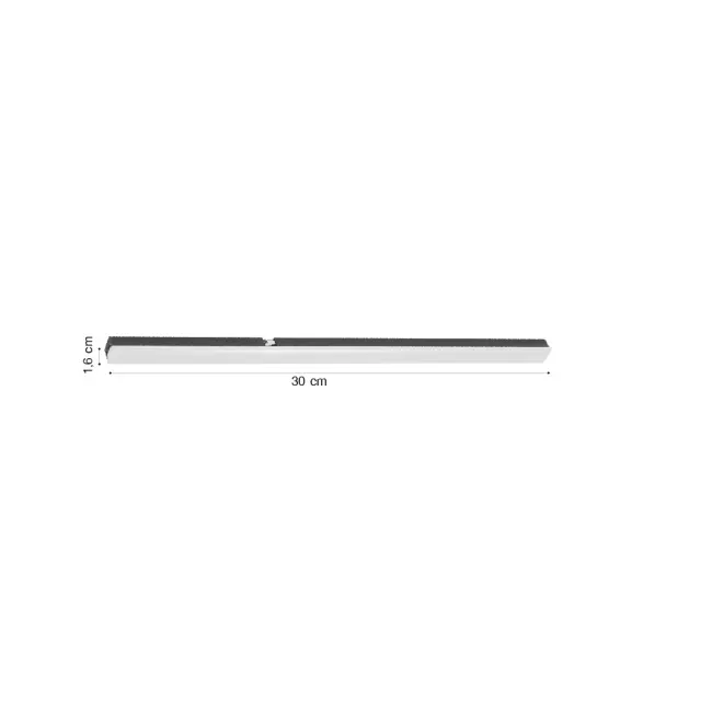 Inlight Γραμμικό φωτιστικό LED 6W 3000K για μαγνητική Mini ράγα σε μαύρη απόχρωση D:30cmx1,6cm (TMM0041-Black) 2