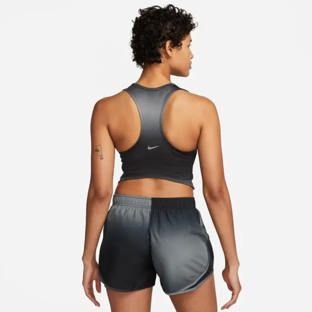 Nike Dri-FIT Swoosh Crop Tank (DX1033-010) - Μαύρο 2