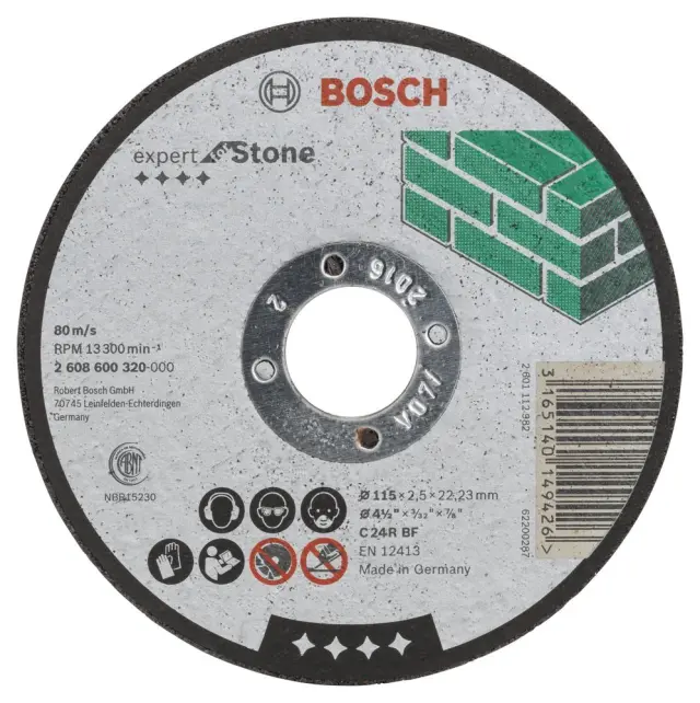 Δίσκος Κοπής Πέτρας Bosch 2608600320 115x2.5mm
