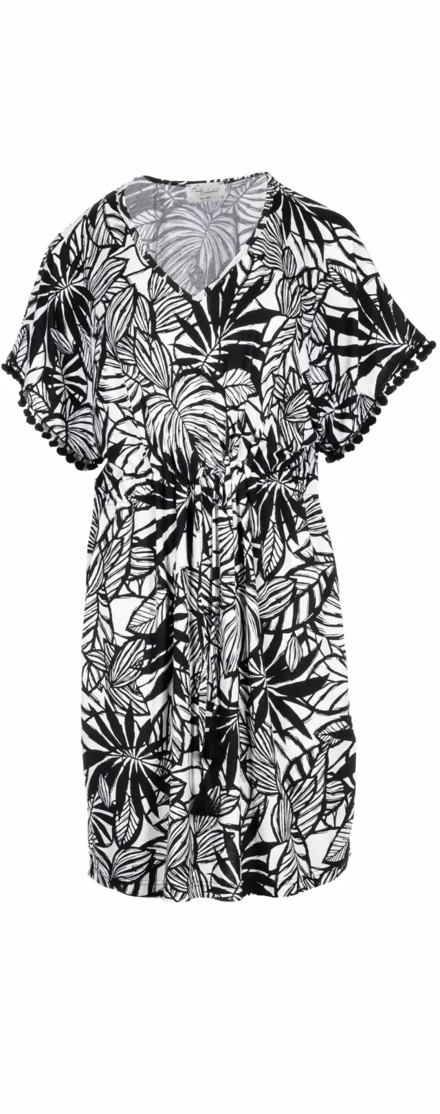 B187 - Type - BEACHWEAR BLACK FLOWER