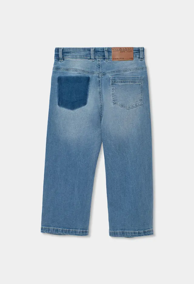 Boboli denim stretch παντελόνι για αγόρι 613011-BLUE 2