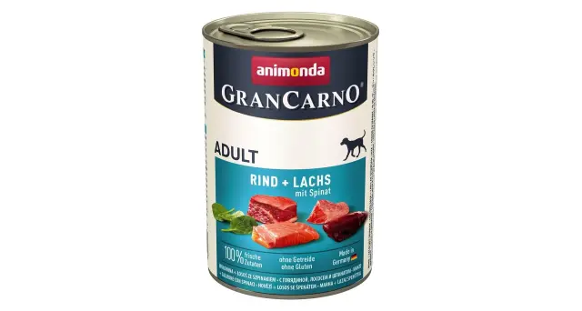 ANIMONDA GranCarno Adult Salmon and spinach - wet dog food - 400g