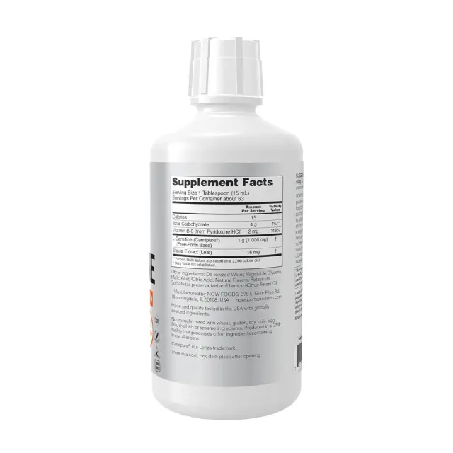 Now Foods L-Carnitine Liquid 1000 mg Citrus, 946 ml 2