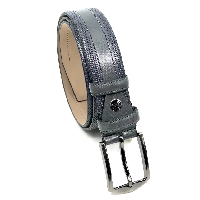 Γκρι Ζώνη P.U. Leather με Γαζί 3,5 cm - 110cm 2