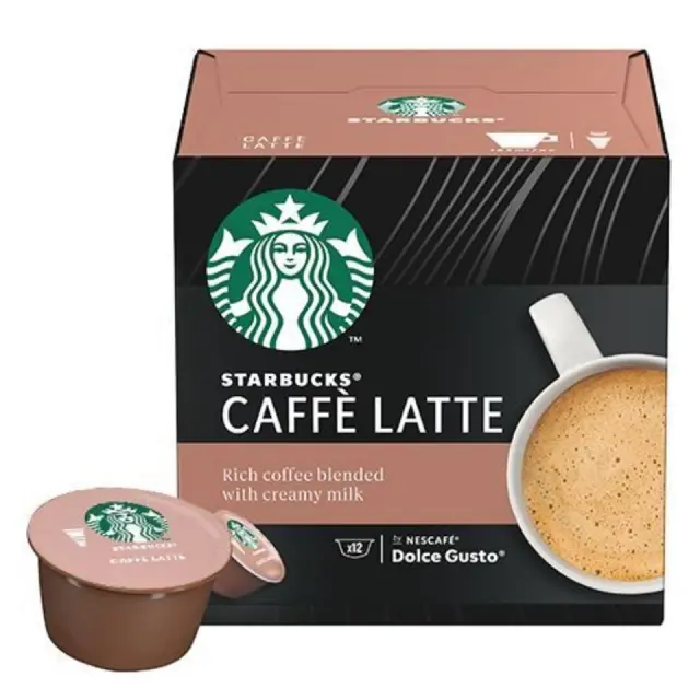 Starbucks Caffe Latte Κάψουλες Dolce Gusto 12τμχ