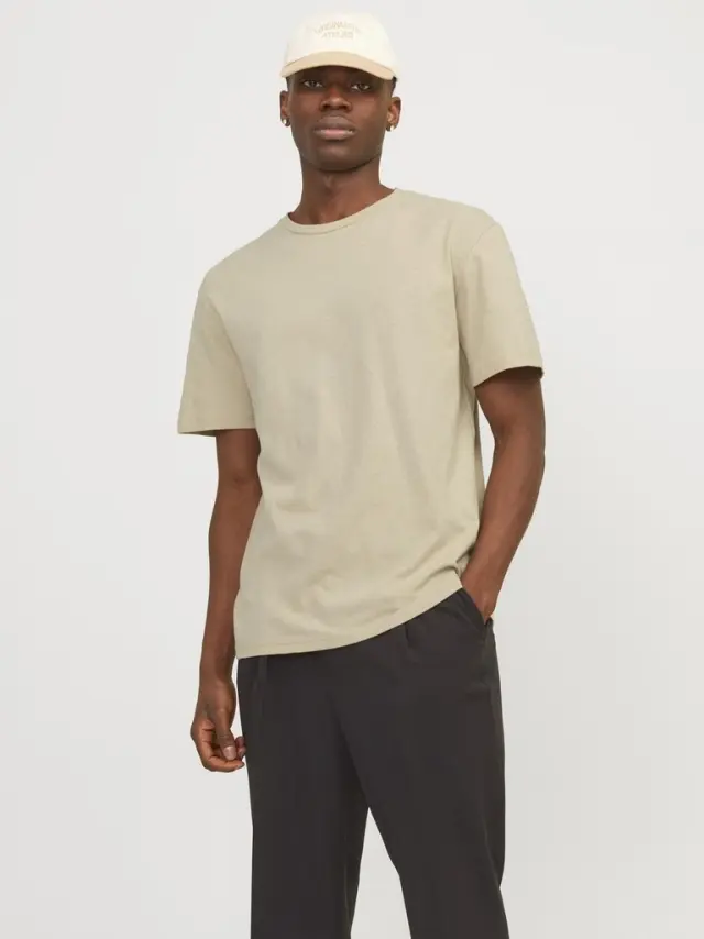 JPRCC SOFT LINEN BLEND SS TEE fields of rye 3