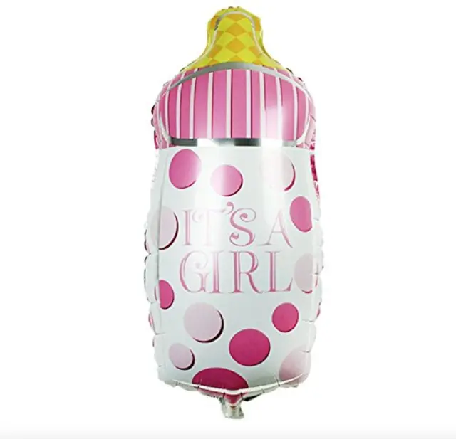 Μπαλόνια γέννησης μπιμπερό 1τμχ - Bottle balloon - 58 x 25 εκ. κορίτσι