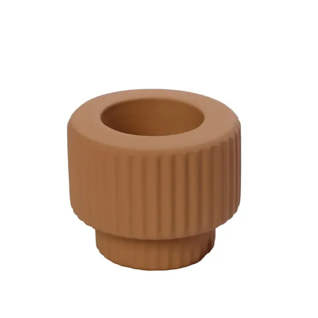 Βάση ρεσώ κεραμική σκούρο πορτοκάλι 7x6cm Espiel KLA320K6
