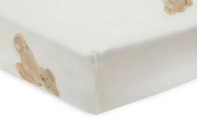 Jollein: Fitted Sheet - Jersey - Teddy Bear σεντόνι Λίκνου 40/50 x 80/90cm