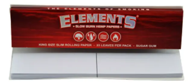 Elements Χαρτάκια - Connoisseur Hemp - King Size Slim με Τζιβάνες 24τεμ. 3