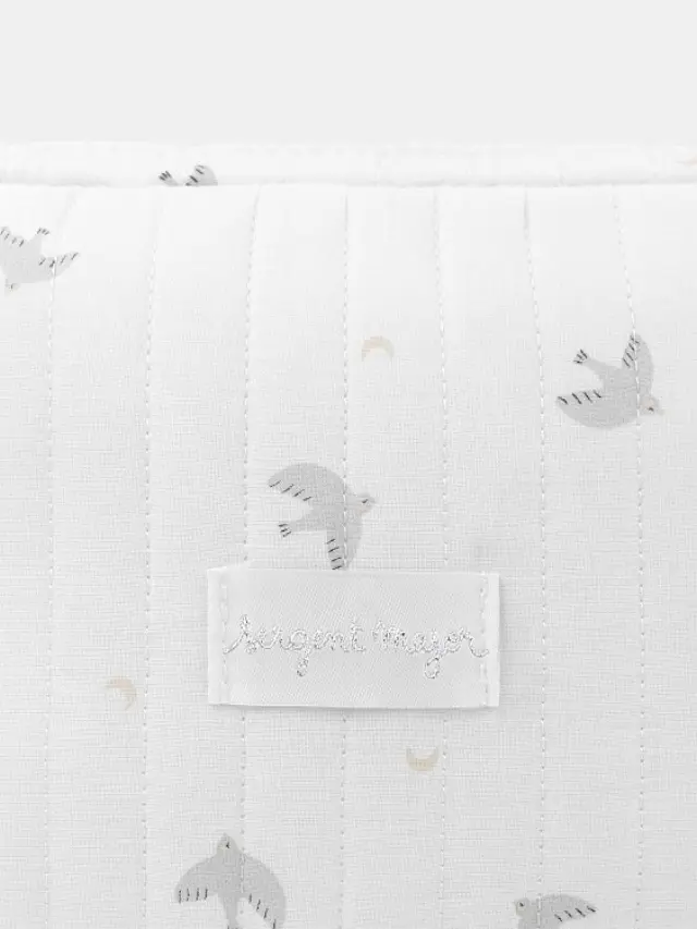 Βρεφικό Αποθηκευτικό Τσαντάκι Little Birds ΕΚΡΟΥ - One Size 3