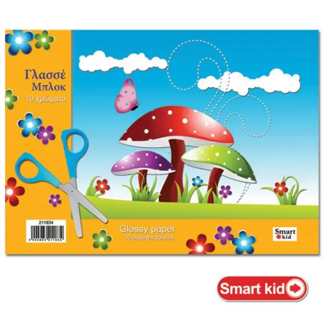 Μπλοκ Γλασέ 25x35εκ 10 χρώματα Smart